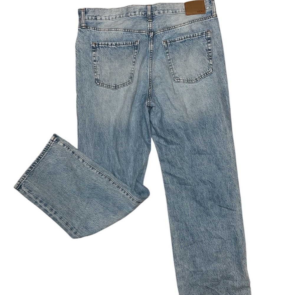 AEROPOSTALE | WOMENS WIDE LEG DISTRESSED SKATER JEANS SZ 10